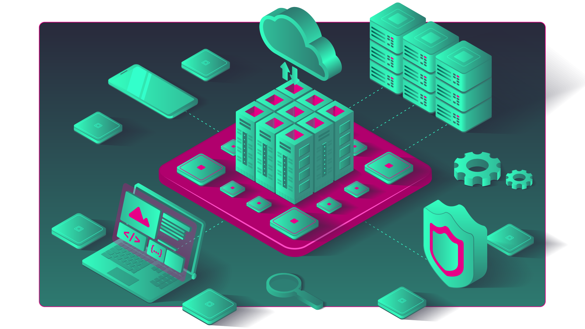 AI infrastructure illustration