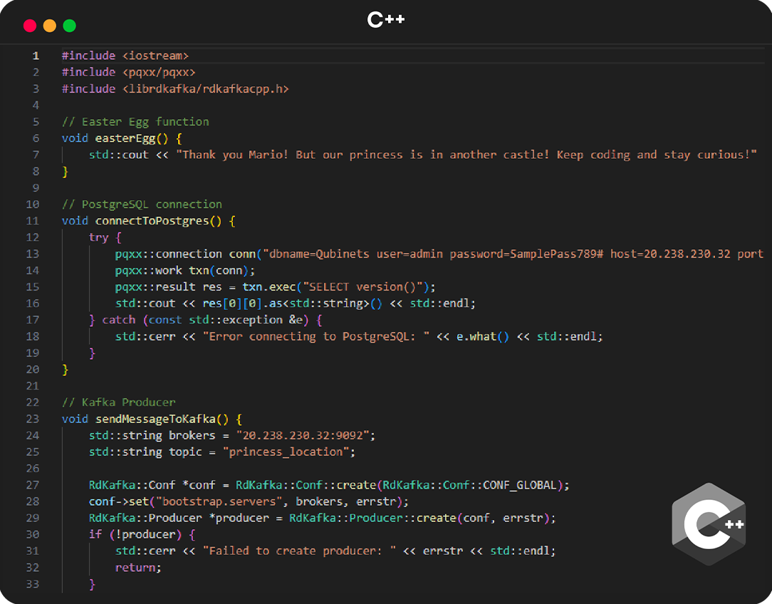 C++ Integration with Qubinets - Example