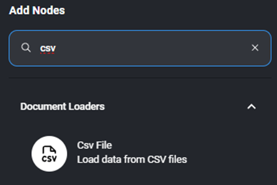 Adding csv reader node 